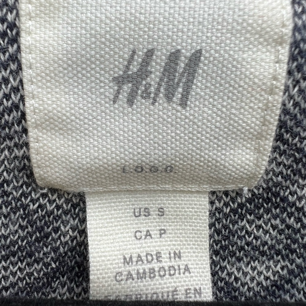 H & M Black & White Fair Isle Sweater Size Small - Picture 5 of 8